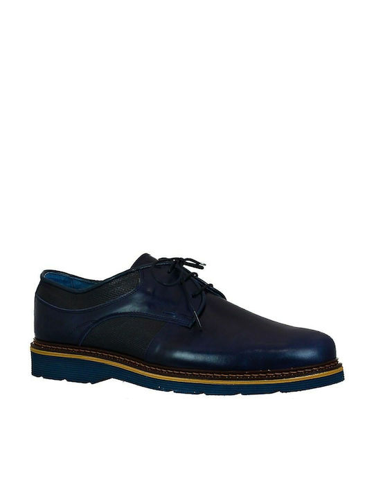 Mainstone Piele Pantofi casual pentru bărbați Albastru