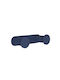 Pam & Co Haken Badezimmer Einzeln ​12x3.5cm Blau