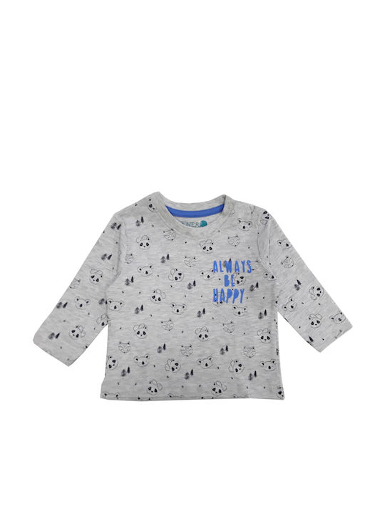 Venere Kids Blouse Long Sleeve Gray