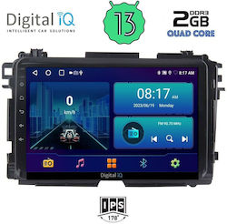 Digital IQ Ηχοσύστημα Αυτοκινήτου για Honda HR-V 2015-2021 (Bluetooth/USB/AUX/WiFi/GPS/Android-Auto) με Οθόνη Αφής 9"