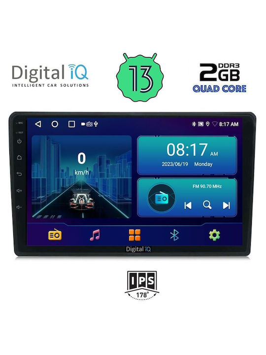 Digital IQ Car Audio System for Audi A4 2002-2008 (Bluetooth/USB/AUX/WiFi/GPS/Android-Auto) with Touch Screen 9"