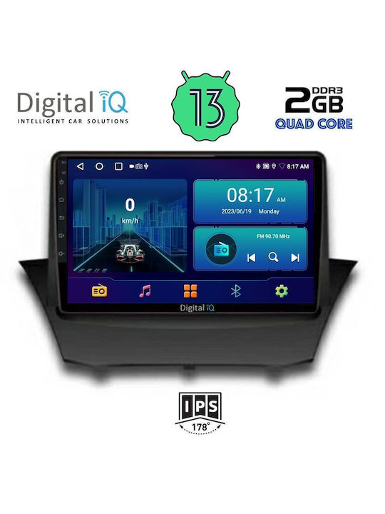 Digital IQ Ηχοσύστημα Αυτοκινήτου για Ford Fiesta 2010-2018 (Bluetooth/USB/AUX/WiFi/GPS/Android-Auto) με Οθόνη Αφής 9"