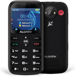 Allview D2 Senior Dual-SIM Handy mit Großen Tasten (Englisch) Schwarz