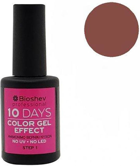 Bioshev Professional 10 Days Цвят Гланцов Дълготраен Лак За Нокти Розов 220 11мл