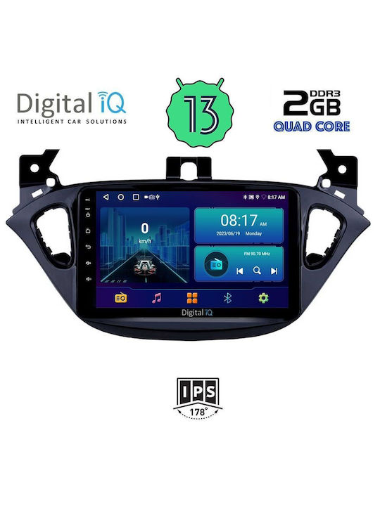 Digital IQ Sistem Audio Auto pentru Opel Adam 2014-2021 (Bluetooth/USB/WiFi/GPS/Apple-Carplay/Android-Auto) cu Ecran Tactil 9"