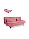Lucas Dreisitzer Sofa Sofa Stoff Pink 190x85cm