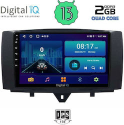 Digital IQ Sistem Audio Auto pentru Smart PentruDoi 2010-2015 (Bluetooth/USB/WiFi/GPS) cu Ecran Tactil 9"