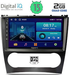Digital IQ Sistem Audio Auto pentru Mercedes-Benz Clasa C / Clasa CLK 2004-2008 (Bluetooth/USB/AUX/WiFi/GPS/Android-Auto) cu Ecran Tactil 9"