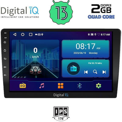 Digital IQ Car Audio System 2DIN (Bluetooth/USB/WiFi/GPS) with Touch Screen 9"