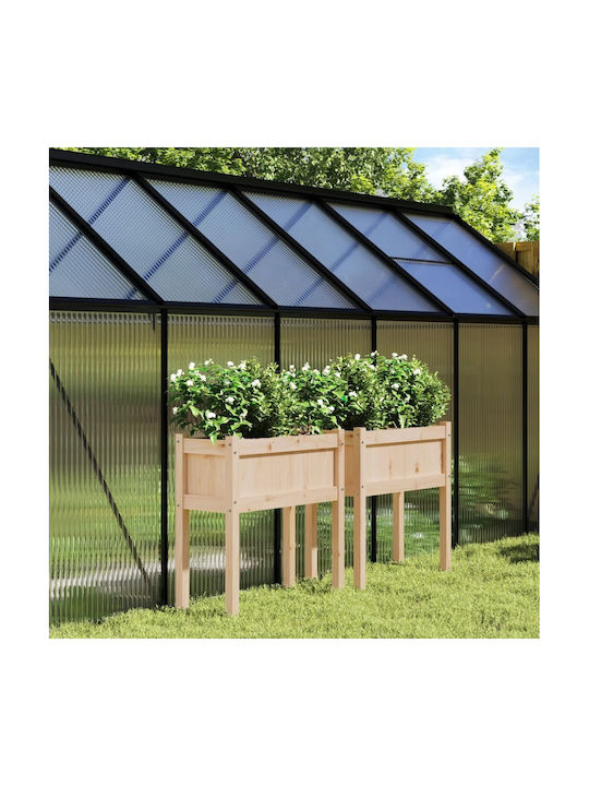 vidaXL Planter Box Set 2pcs Coffee 837555