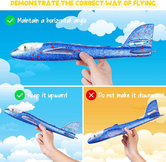 Construction & Building Toy Foam Airplane Blue