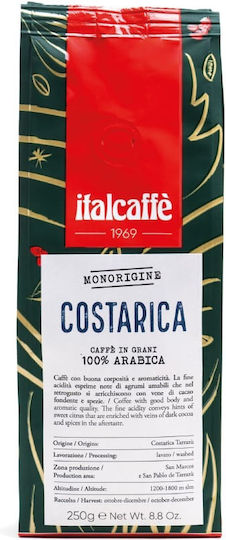 Italcafe Кафе Еспресо Едносортово Арабика Коста Рика на Зърна 250гр