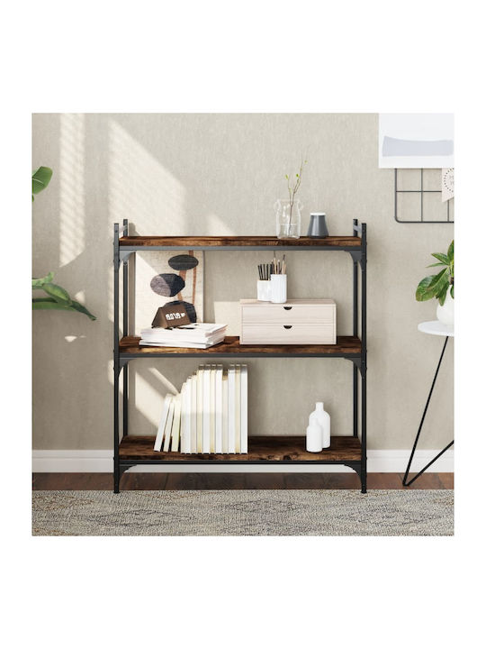 Bookcase 3 Smoky Oak 80x30x86cm