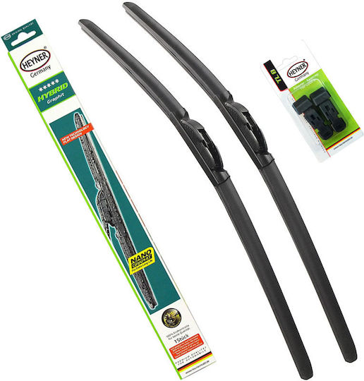 Heyner Heyner Hybrid Front Set Car Wiper Blades 650mm Passenger Wiper Length 450mm Driver Wiper Length