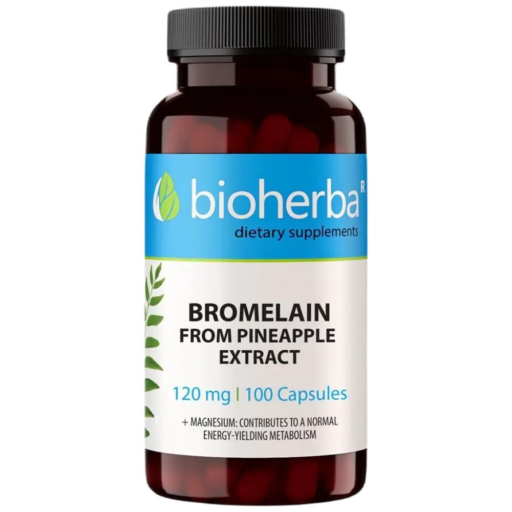 Bioherba Bromelain From Pineapple Extract 120mg 100 κάψουλες Skroutz.gr