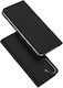 Dux Ducis Skin Pro Buchen Sie Synthetisches Leder / Leder Schwarz (Samsung Galaxy S24)