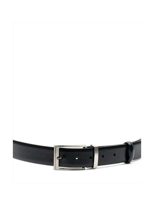 Oak Beltmakers Men's Leather Belt Black