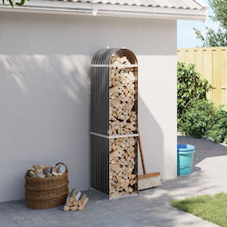vidaXL Μεταλλικό Ράφι Αποθήκευσης Ξύλων 40x45x170cm Γκρι vidaXL Μεταλλικό Ράφι Αποθήκευσης Ξύλων 40x45x170cm Γκρι