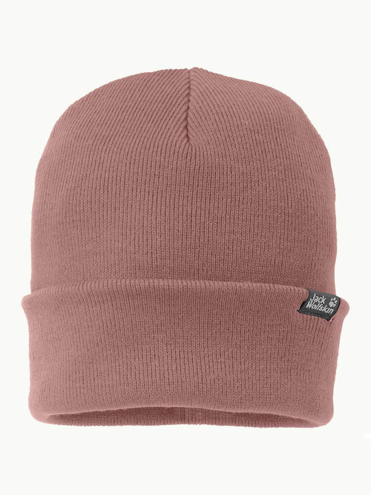 Beanie Unisex Beanie mit Rippstrick in Rosa Farbe