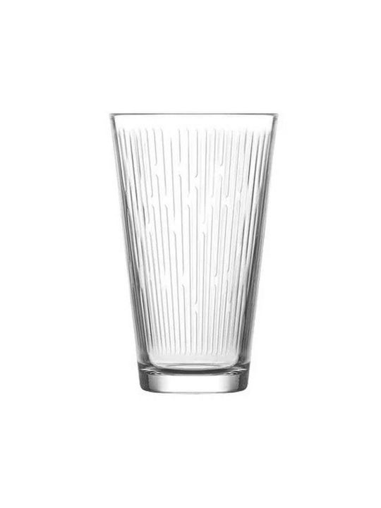 Gurallar Set de Pahare pentru apa din Sticlă în Culoare Alb 325ml 6buc