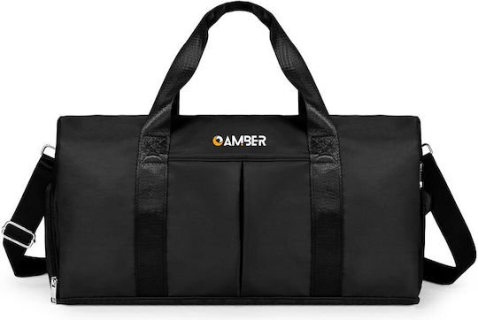 Amber Reisetasche 30Es Schwarz Stoff L49xB24xH25cm