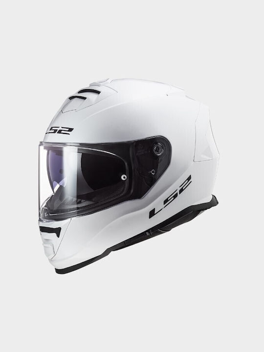 LS2 FF800 Storm II Full Face Helmet with Pinlock and Sun Visor ECE 22.06 1400gr Glossy White