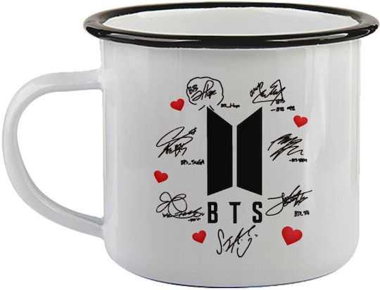 Koupakoupa Bts Signs Mug Enamel Black 360ml