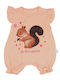 Baby Mii Baby Bodysuit Short-Sleeved Salmon