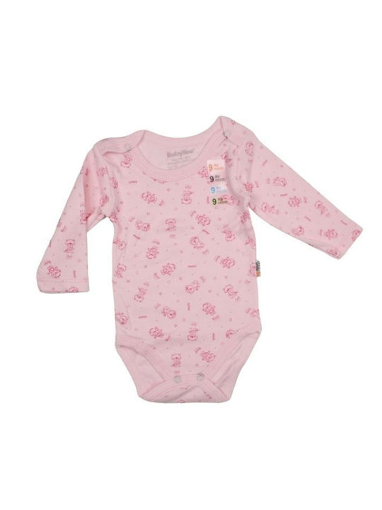 Babytoo Baby Bodysuit Set Long-Sleeved with Pants Rose