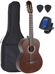 Gewa Κλασική Κιθάρα 4/4 Concert Basic Set Satin Brown
