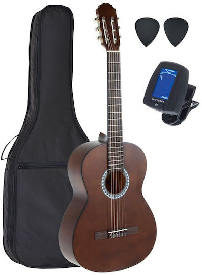 Gewa Concert Basic Set Classical Guitar 4/4 Satin Brown
