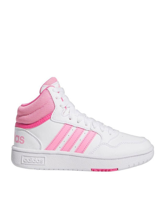 Hoops Hoops Mid 3.0 Kids Sports Shoes Basketball with Laces White
