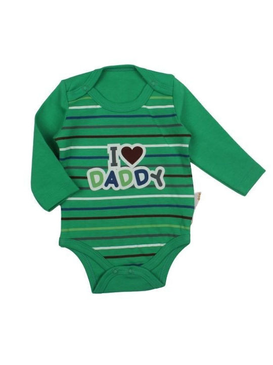 beBio I Love Daddy Κορμάκι Πρασινο