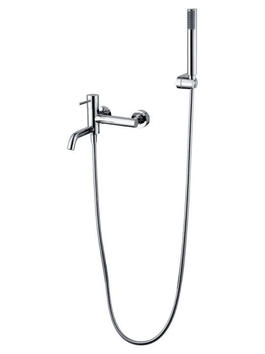 Imex Mischung Bade- / Duscharmatur Badewanne Komplettes Set Silber