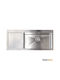 Fortinox Drop-In Spüle Links Inox B116xT51cm Silber