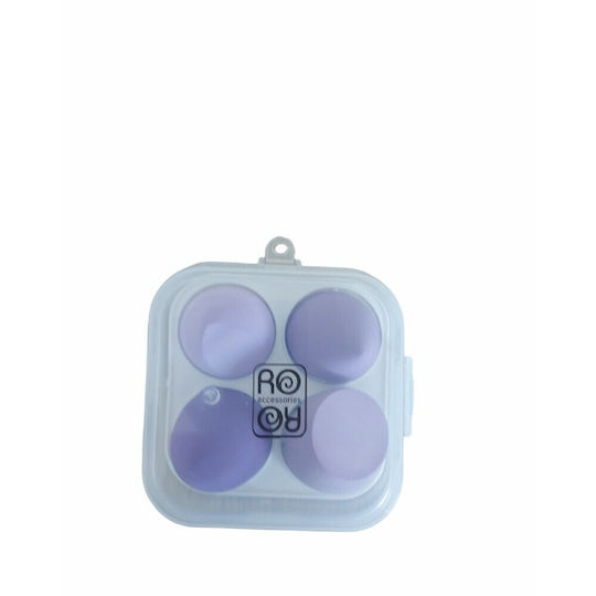 Ro-Ro Accessories Set with Makeup Sponges for Foundation 4 Pieces