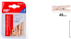 Madrid Papel Holzhandwerksdekoration 7er Pack Wäscheklammern