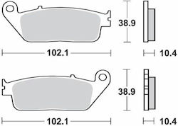 Suprema Τακάκια Μοτοσυκλέτας για Yamaha X-CITY 125