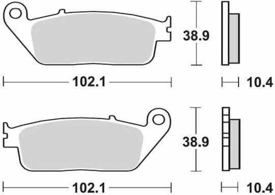 Suprema Motorcycle Brake Pads for Yamaha X-CITY 125