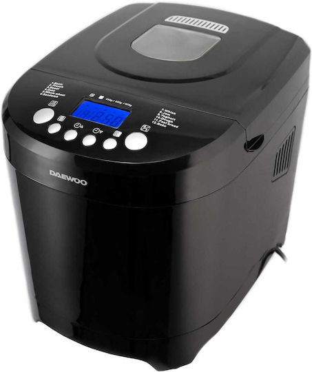 Daewoo Brotbackautomat mit 600W Leistung und 900gr Kapazität mit 12 Programmen