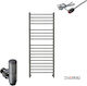 Thermo Șină electrică pentru prosoape 300W 120x50cm Negru