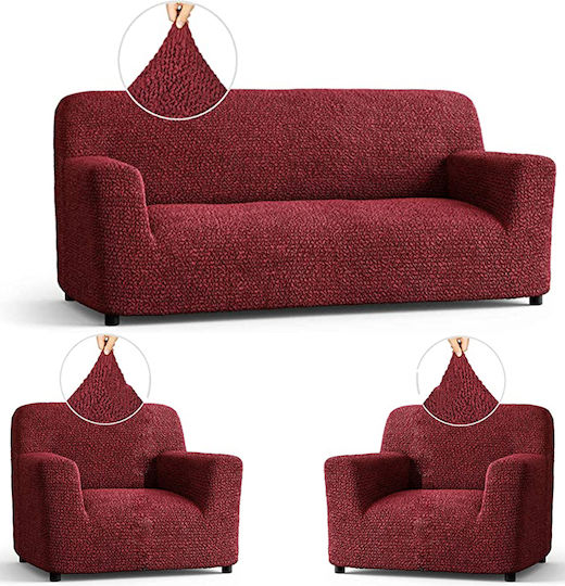Χωρίς Βολάν Σετ Ελαστικά Καλύμματα Σαλονιού