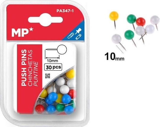 30 Map Pins 10mm PA347-1