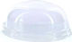 Ecocraft Disposable Cup Lids Dome Lid 400ML in Transparent color (100pcs)