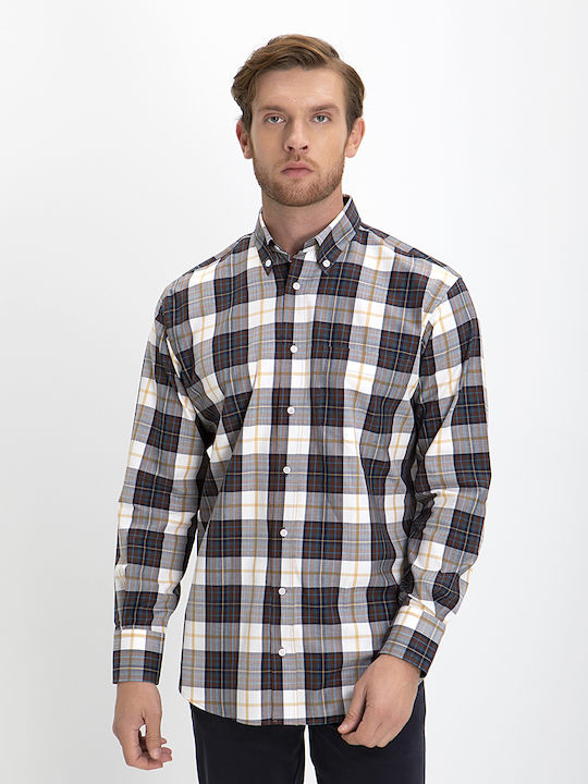 Winfield Men's Shirt Long Sleeve Checked Various Colours