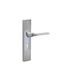 Convex Lever WC with Plate 2235 Pair Silver