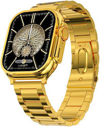 Ultra 9 Max Smartwatch με Παλμογράφο (Gold Green)