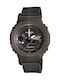 Casio G-shock Аналогов/Дигитален Мъжки Часовник Хронограф На Батерия С Черна Текстилна Каишка