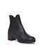 Desiree Shoes Leder Damen Knöchelstiefel Schwarz