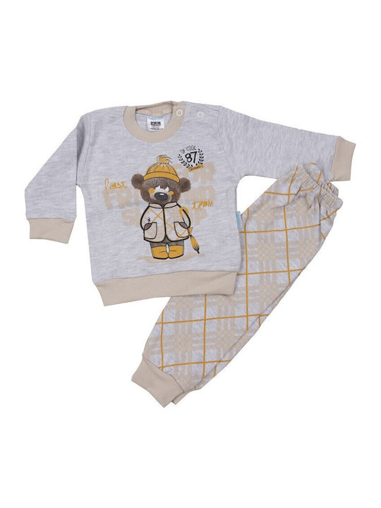 Hoppidik Kids' Pajamas Winter Beige